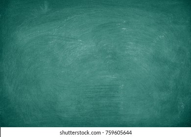 Green Chalkboard. Chalk texture school board display for background. chalk traces erased with copy space for add text or graphic design. Education concepts 