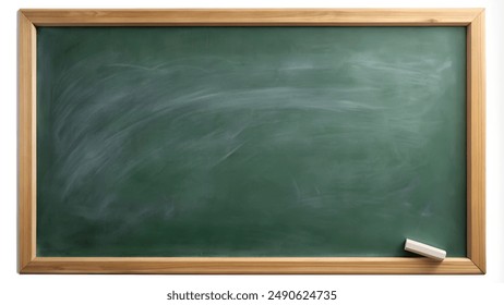 Green chalkboard with wooden frame and chalk on it - Powered by Shutterstock