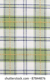 Green Checked Dish Towel Background