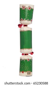 Green Christmas Cracker Studio Cutout