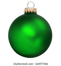 Green Christmas Ornament Isolated