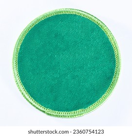 Green circular patch with a neon green trim.