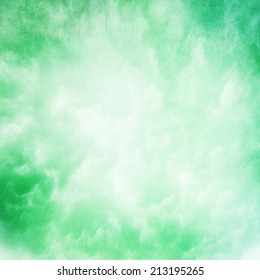 Green Cloud Texture Background