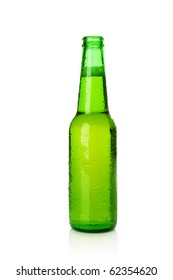 Green Cold Beer Bottle