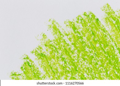 Green color crayon hand drawing texture for background