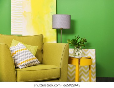 Green Color In Modern Interior Design