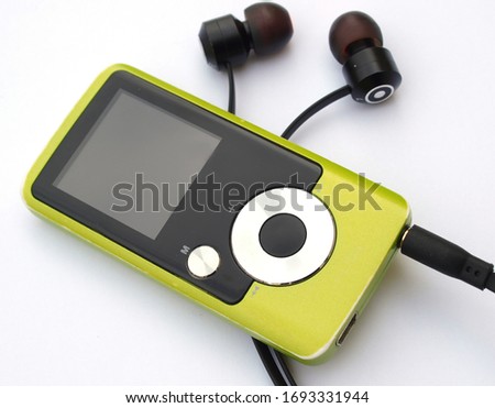 green color mp3 digital music player      