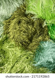 Green Color Pallet Polyester Melange Yarn