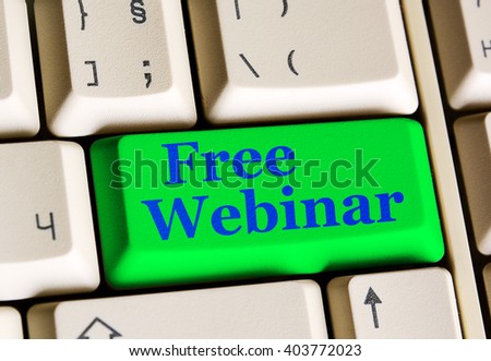 Green Computer On Text Free Webinar Stock Photo Edit Now Green Computer On And Text Free Webinar White Keyboard