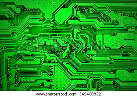 green computer electronic circuit texture background