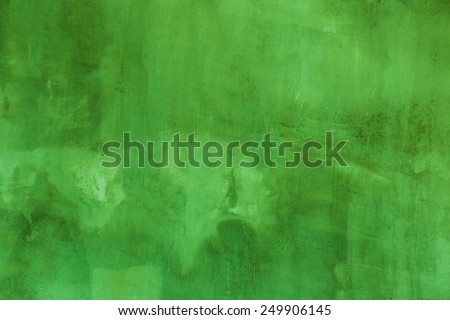 Green concrete wall background.