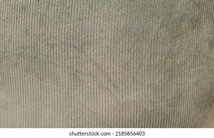 Green Corduroy Cloth Texture Background