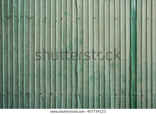 Green Corrugated Zinc Metal Texture Background Stock Photo (Edit Now ...