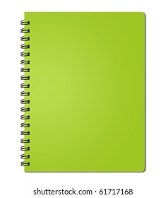 Green Cover Of Notebook