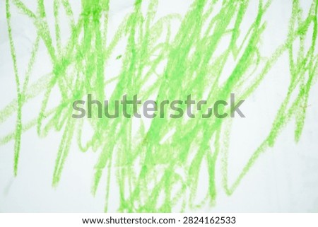 green crayon texture. Green  abstract background texture for kids. crayon dry brush marks  pencil squiggles and scribbles.