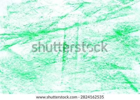 green crayon texture. Green  abstract background texture for kids. crayon dry brush marks  pencil squiggles and scribbles.