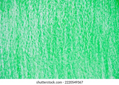 Green Crayon Texture Background. Hand Paint 