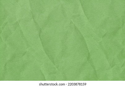 Green Crumpled Paper Background. Green rustic texture. High quality texture in extremely high resolution. Green grunge material. Texture background. Scrapbook - Shutterstock ID 2203878159