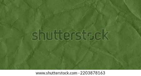 Green Crumpled Paper Background. Green rustic texture. High quality texture in extremely high resolution. Green grunge material. Texture background. Scrapbook
