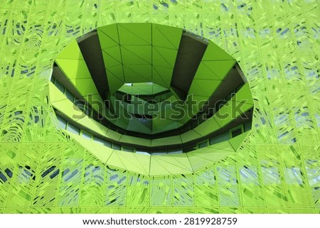 Green Cube or Cube Vert Building in Lyon, France