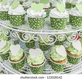 Green cupcake
