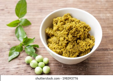 Green Curry Paste In White Cup