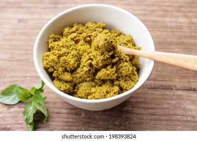 Green Curry Paste In White Cup