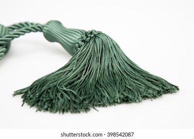 Green Curtain Tassel