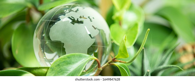 green earth concept glass sphere  - Shutterstock ID 1649847628