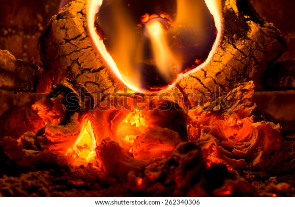 Green Eco Logs Burn More Efficiently Stock Photo Edit Now 262340306