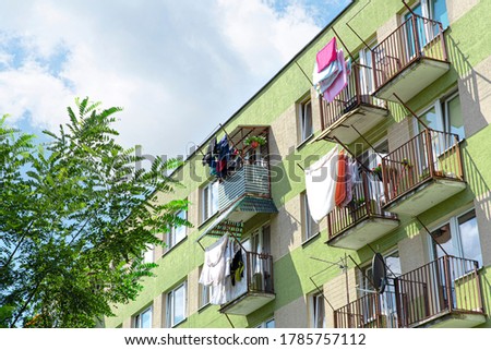 Similar – Image, Stock Photo balkonies Town