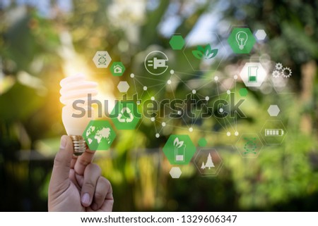 green energy concept energy sources sustainable Ecology Elements bio alternative man care and clean concept