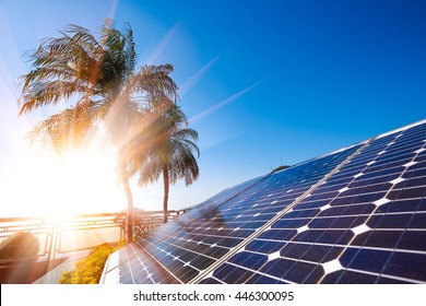 Grüne Energie und nachhaltige Entwicklung von Solarstromerzeugern