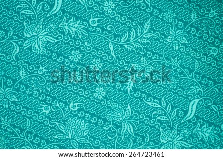 green fabric flower pattern, background
