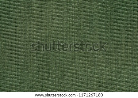 Green fabric texture, background