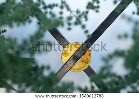 yellow plastic bag