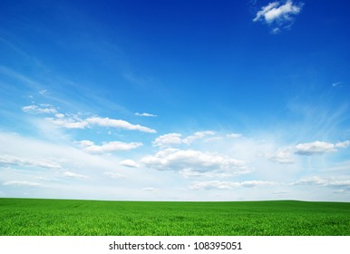 Green Field And Blue Sky