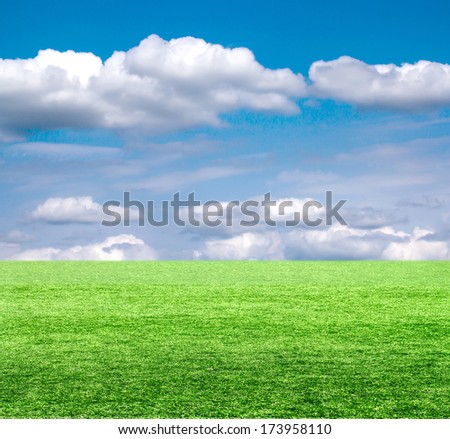 Similar – summer air Man Maize field