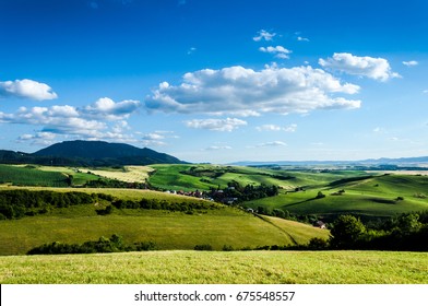 Green fields and meadows in Turiec region of Slovakia - Shutterstock ID 675548557