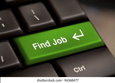 The Green Find Job Enter Button Key