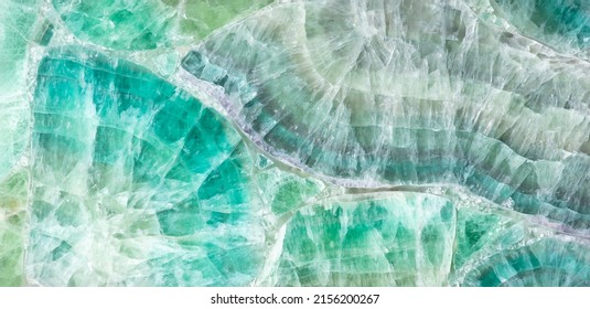 Green Fluorite stone background  natural texture in fresh color as part your interior work 