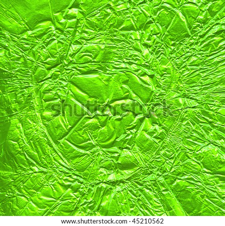 green foil background