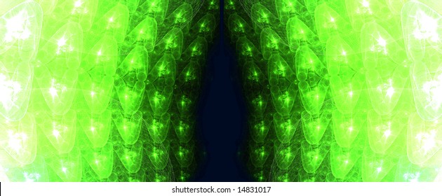 green fractal lights