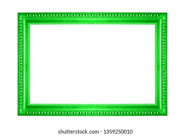 Green Frame Isolated On White Background Stock Photo (Edit Now ...