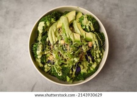 Green Goddess Salad with Broccoli and Quinoa