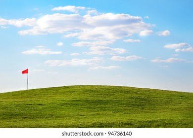 Green Golf Course Flag Summer Time Stock Photo 94736140 | Shutterstock