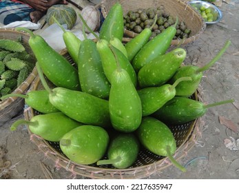 Green Gourd Background On Market