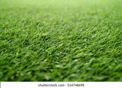 Green Grass Background, Artificial Grass On Soccer Field