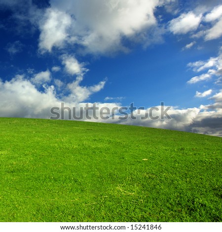 Similar – Image, Stock Photo girl walking in a field with yellow flowers one day