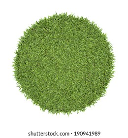 Green Grass Circle Background